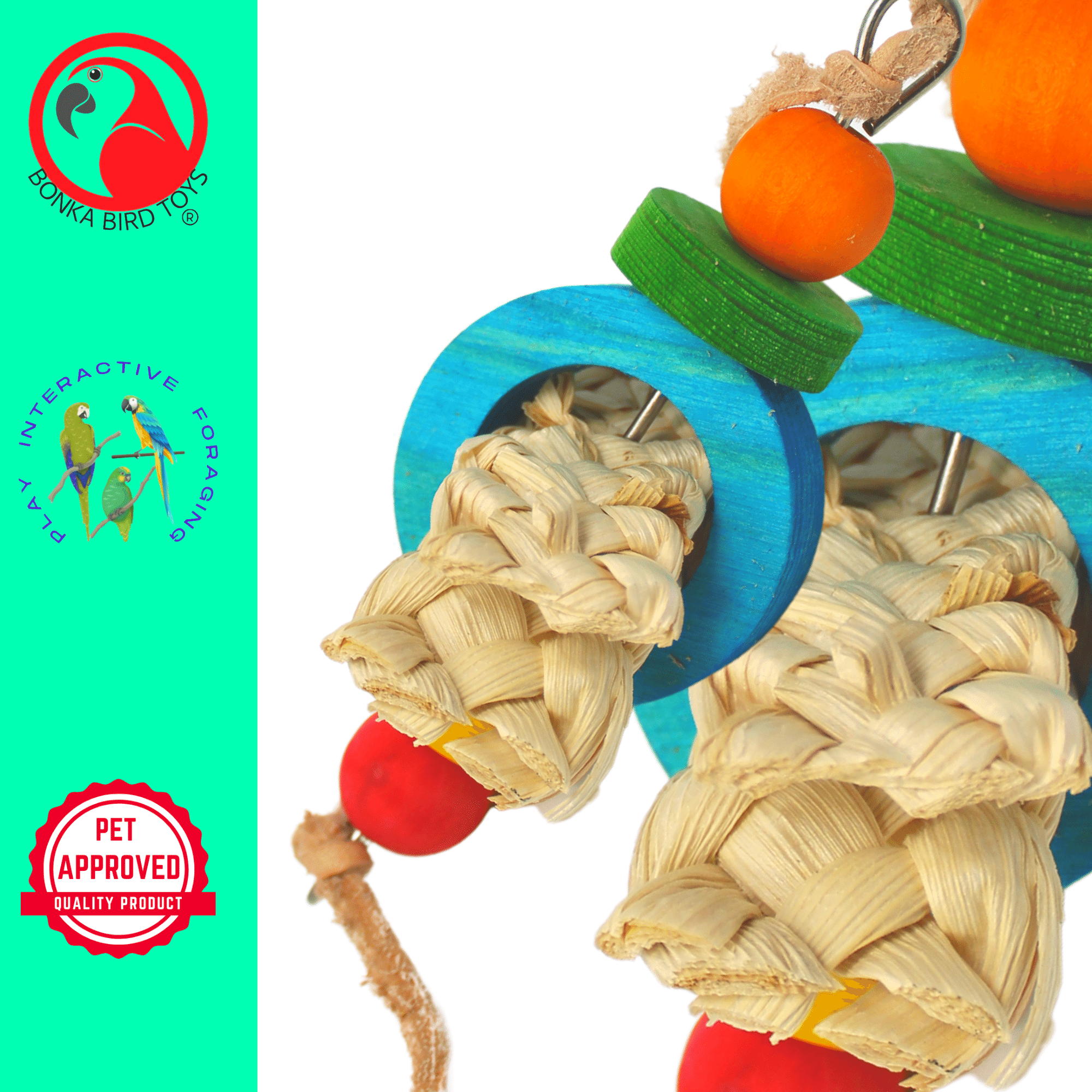 2854 Bagel Wheel - Bonka Bird Toys