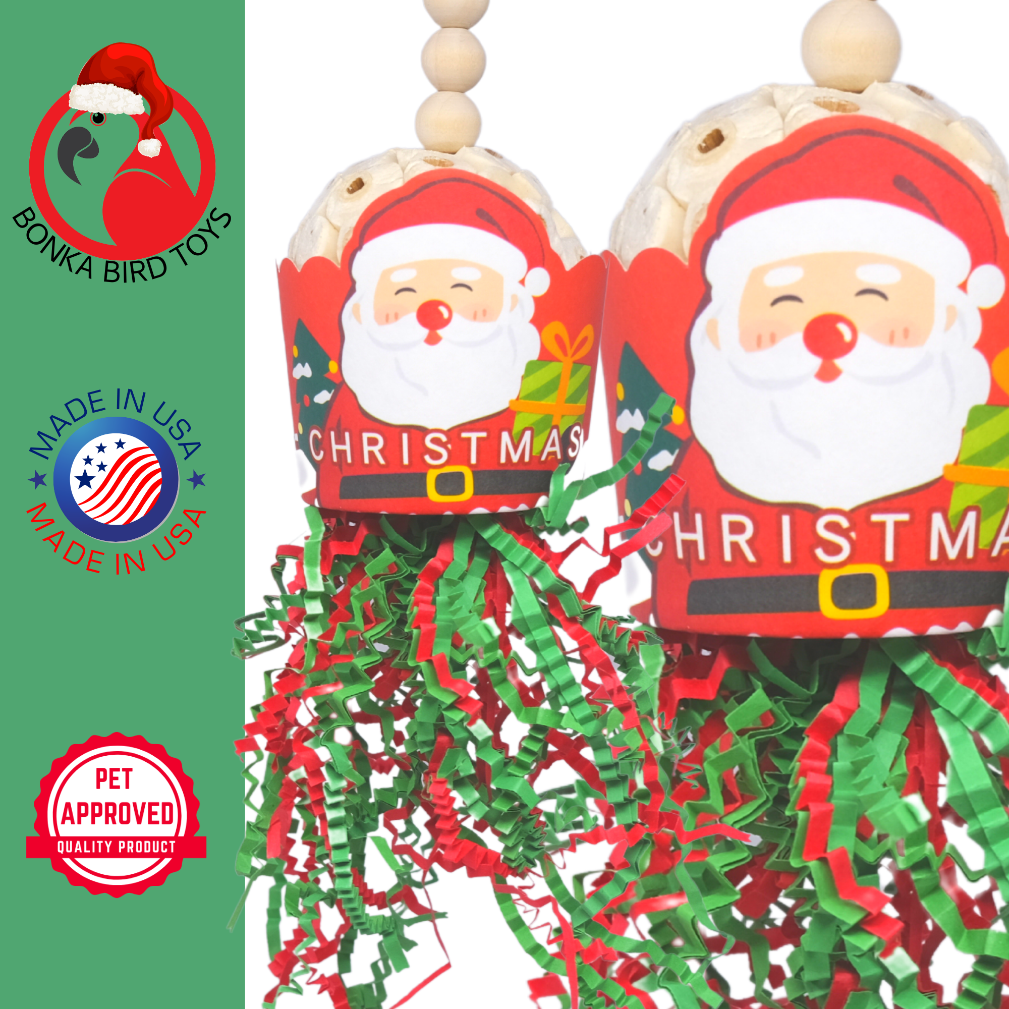 2438 Santa Sola Cup Christmas - Bonka Bird Toys