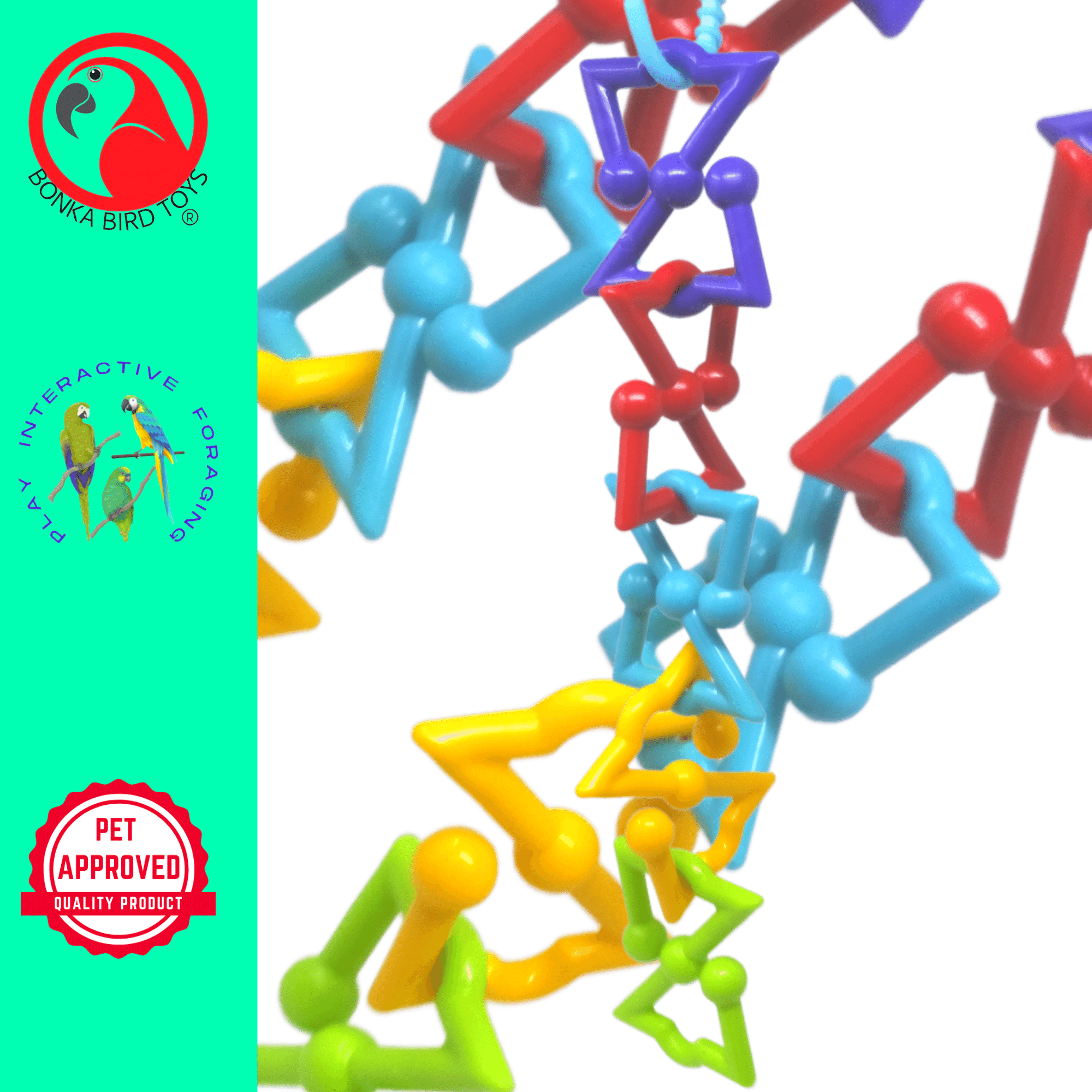 3637 Large Z Link Multiple Use Bird Toy - Bonka Bird Toys