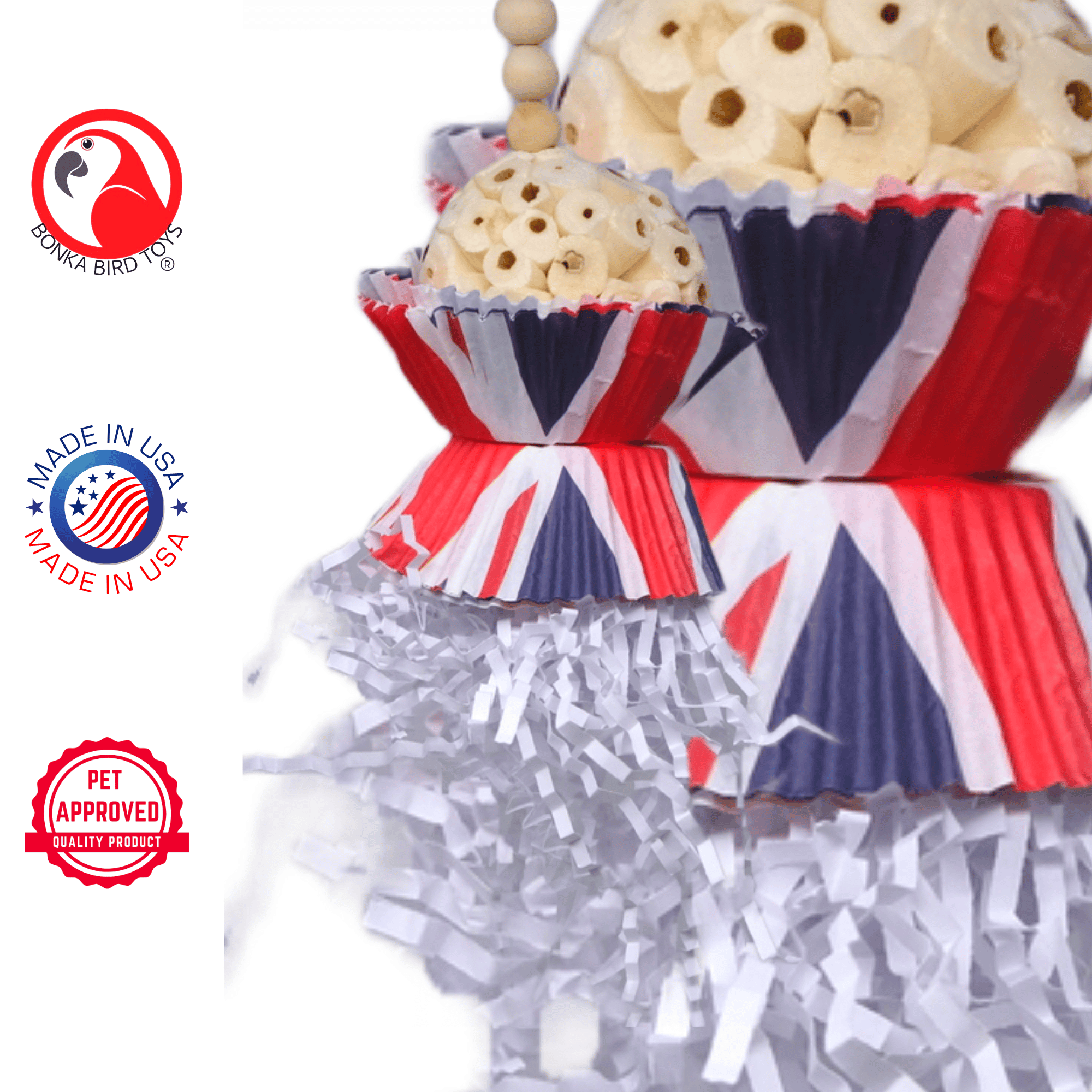 2875 Union Jack Cake - Bonka Bird Toys