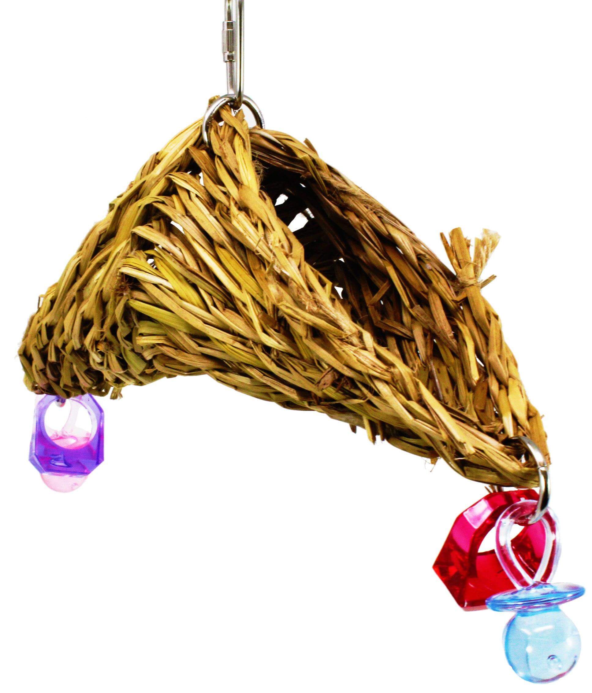 Natural Woven Seagrass Foraging Tunnels - Bonka Bird Toys
