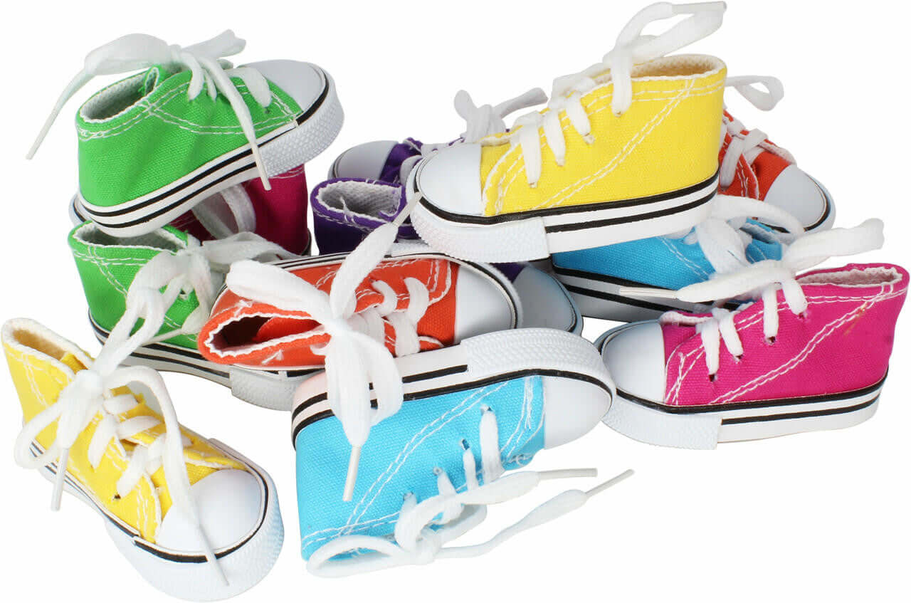 2-4-6-12-24 Mini Sneaker Shoe Foot Talon Toys - Bonka Bird Toys