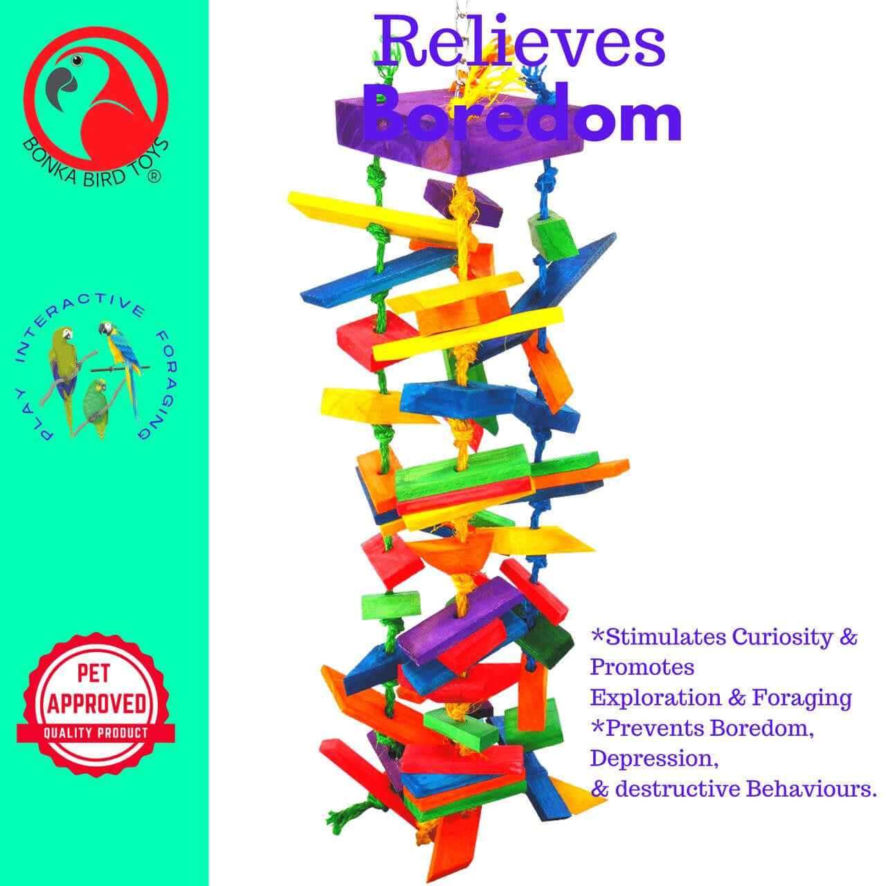 1048 Huge Cluster Chew - Bonka Bird Toys