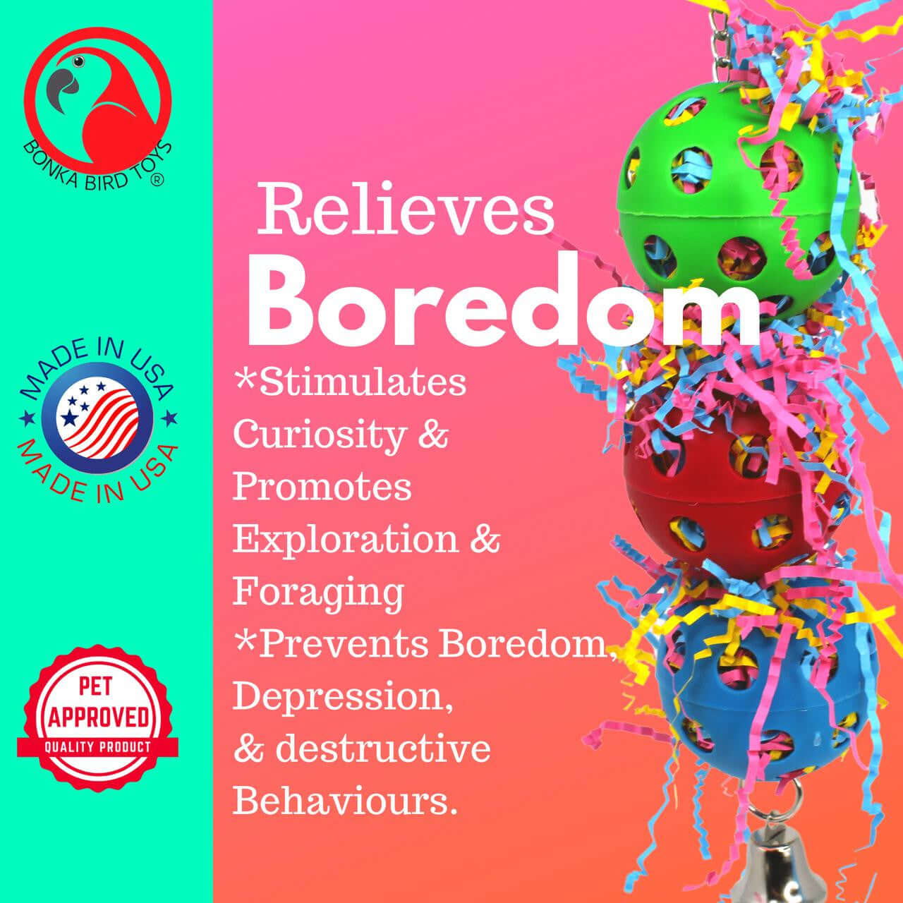 1088 Stuff Balls - Bonka Bird Toys