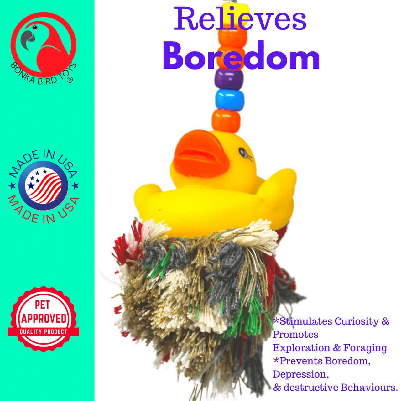 1125 Ducky Plucker - Bonka Bird Toys