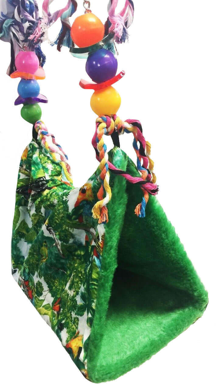 1177 Small Print Happy Hut - Bonka Bird Toys