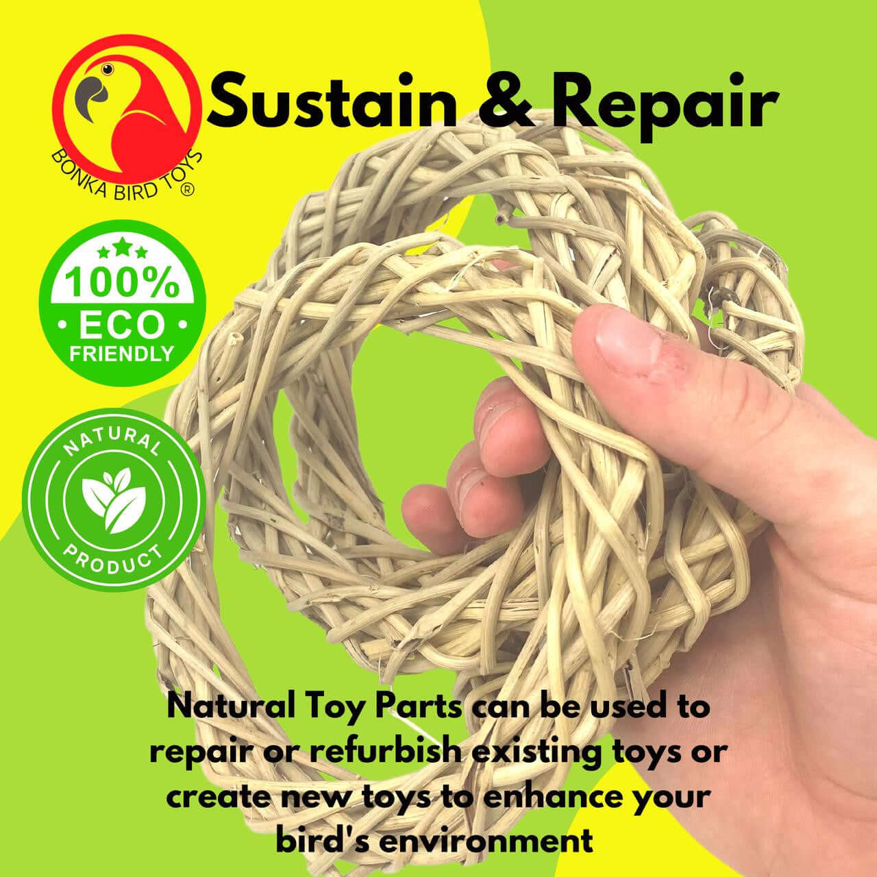 1264 Pk4 Large Vine Wreaths - Bonka Bird Toys