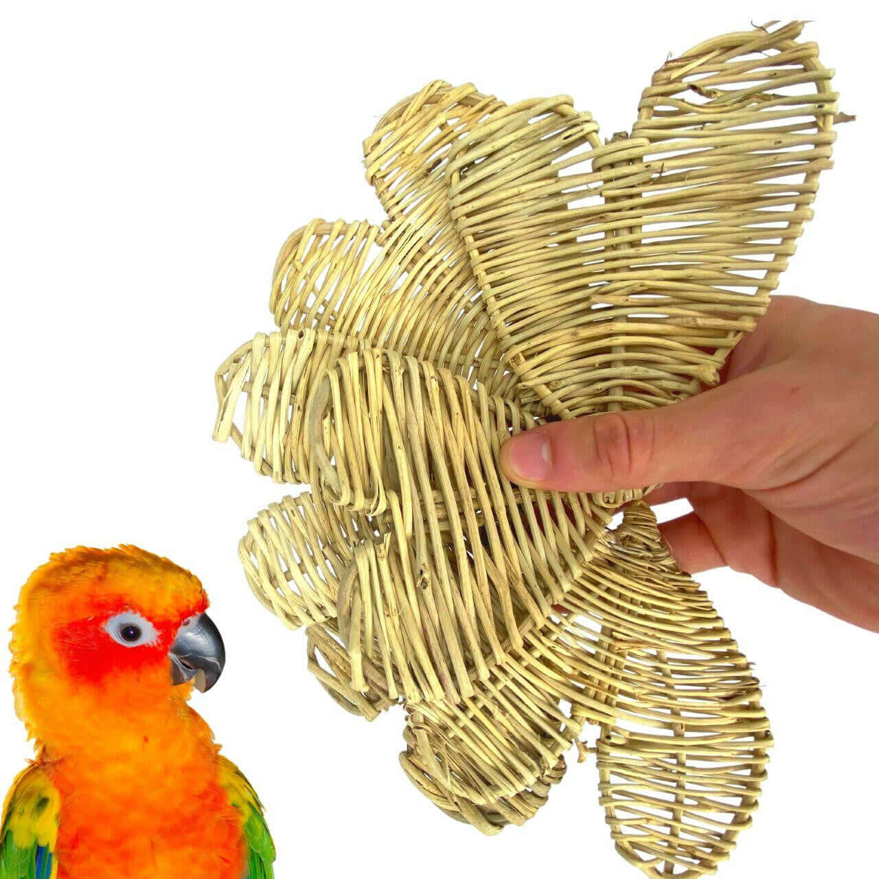 1270 Pk6 Natural Large Vine Heart - Bonka Bird Toys
