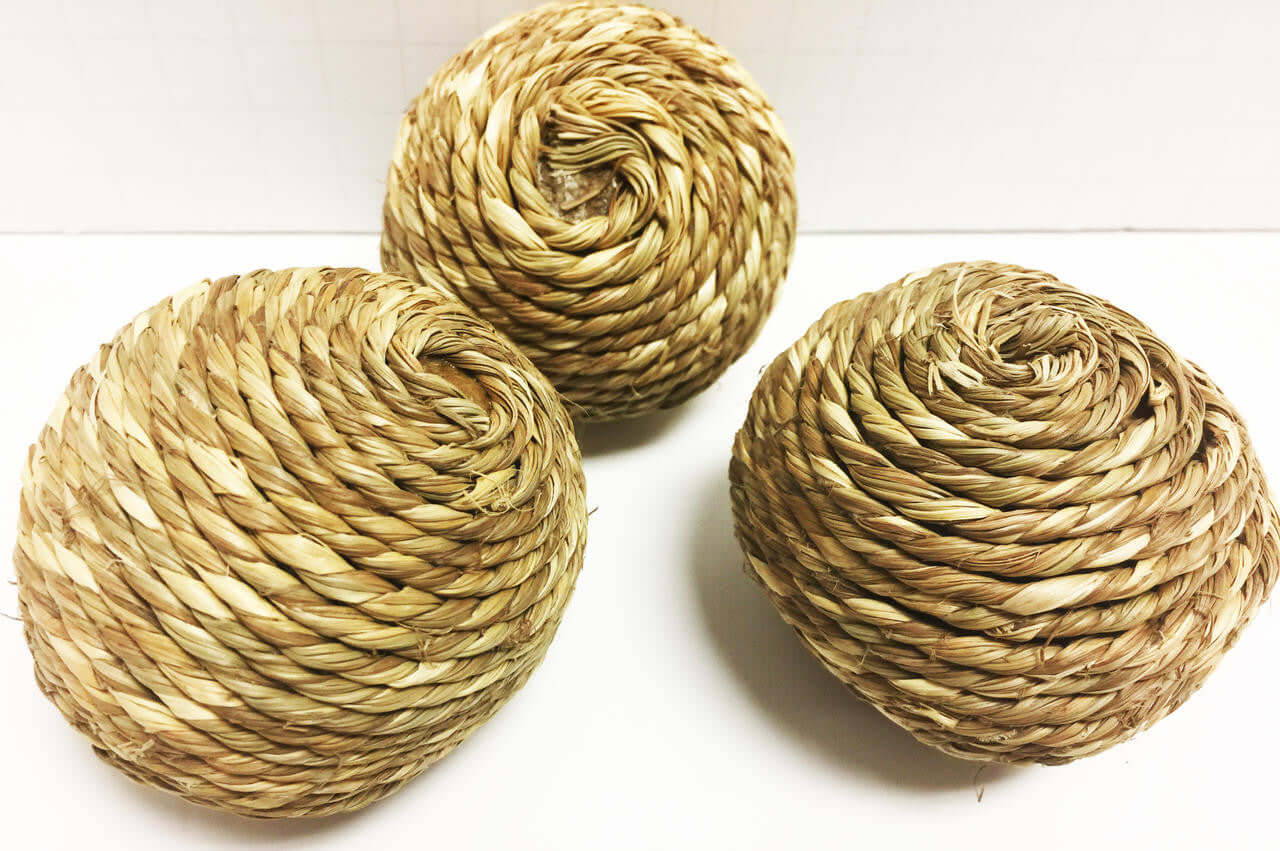 1272 Pk3 Seagrass Rope Ball - Bonka Bird Toys