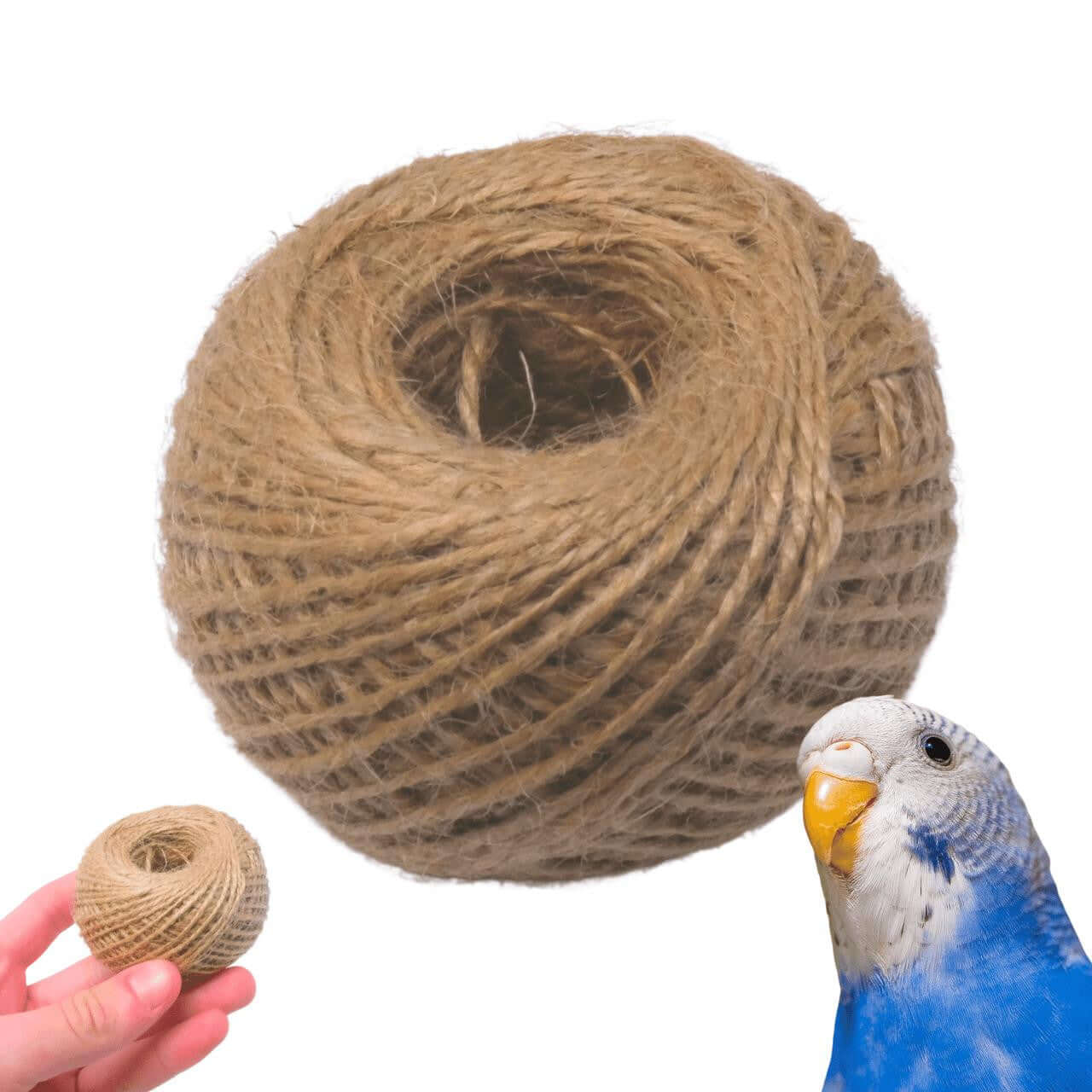 1330 Natural Twisted Jute String Rope 220 ft - Bonka Bird Toys