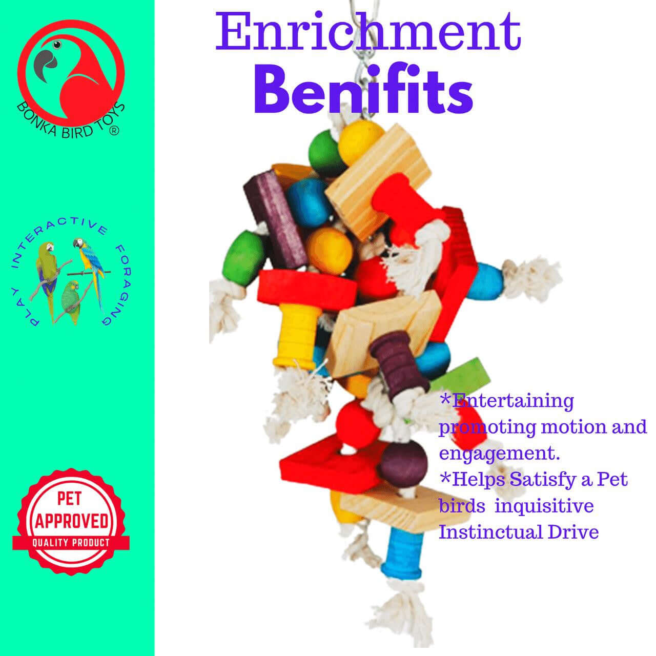 1354 Large Jumble Chew - Bonka Bird Toys