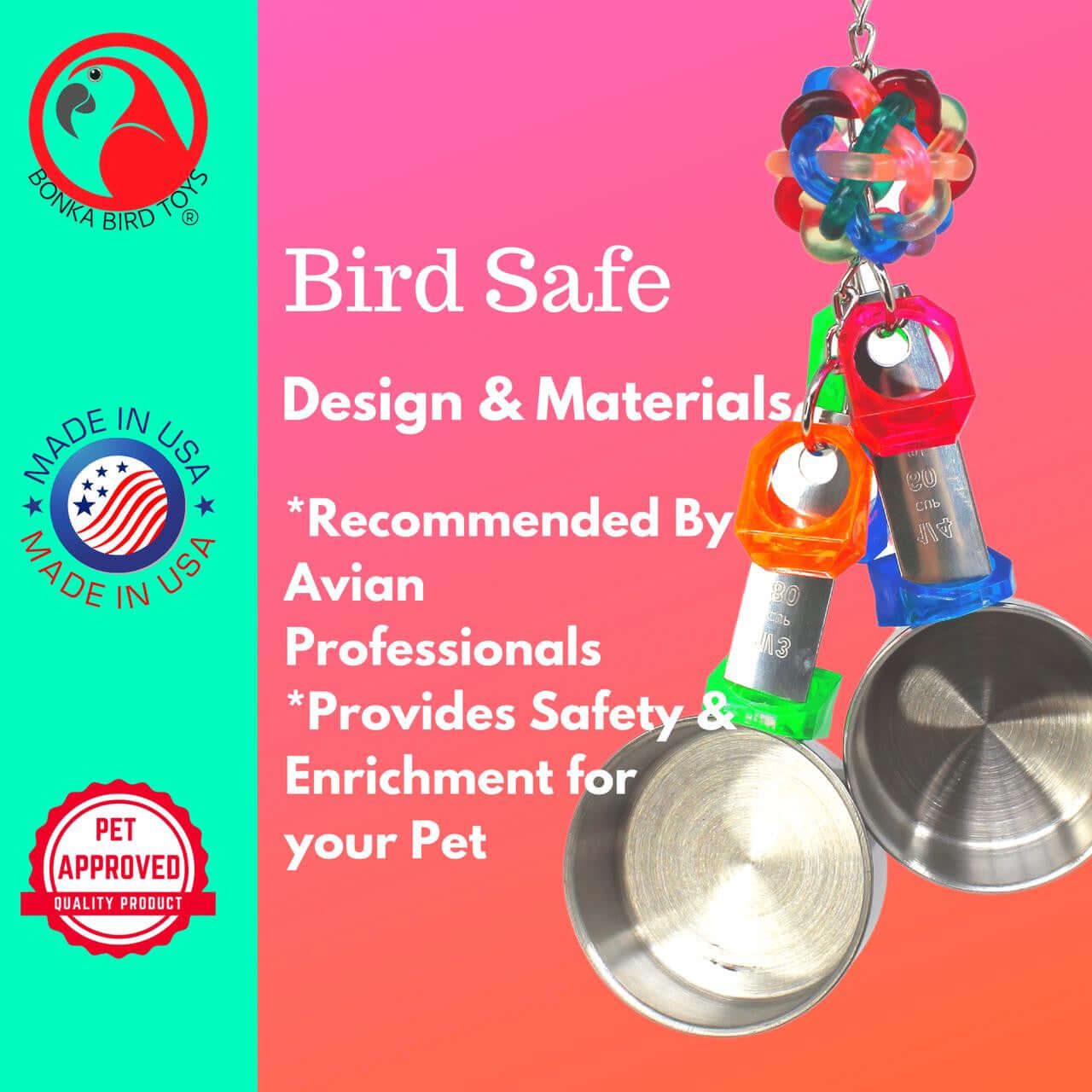 1400 Medium Pot Ring - Bonka Bird Toys