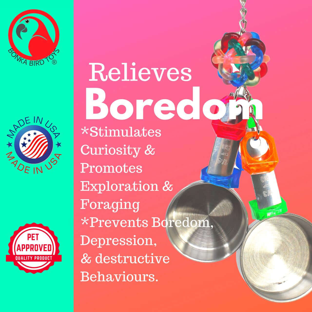 1400 Medium Pot Ring - Bonka Bird Toys