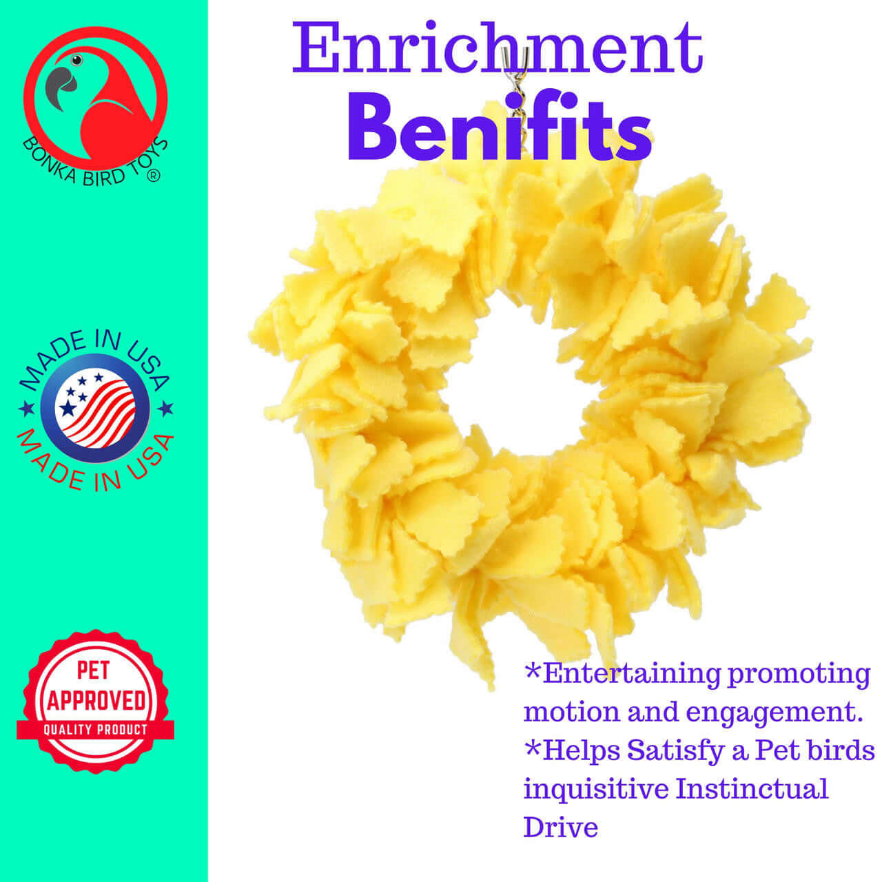 1468 Cuddle Ring - Bonka Bird Toys