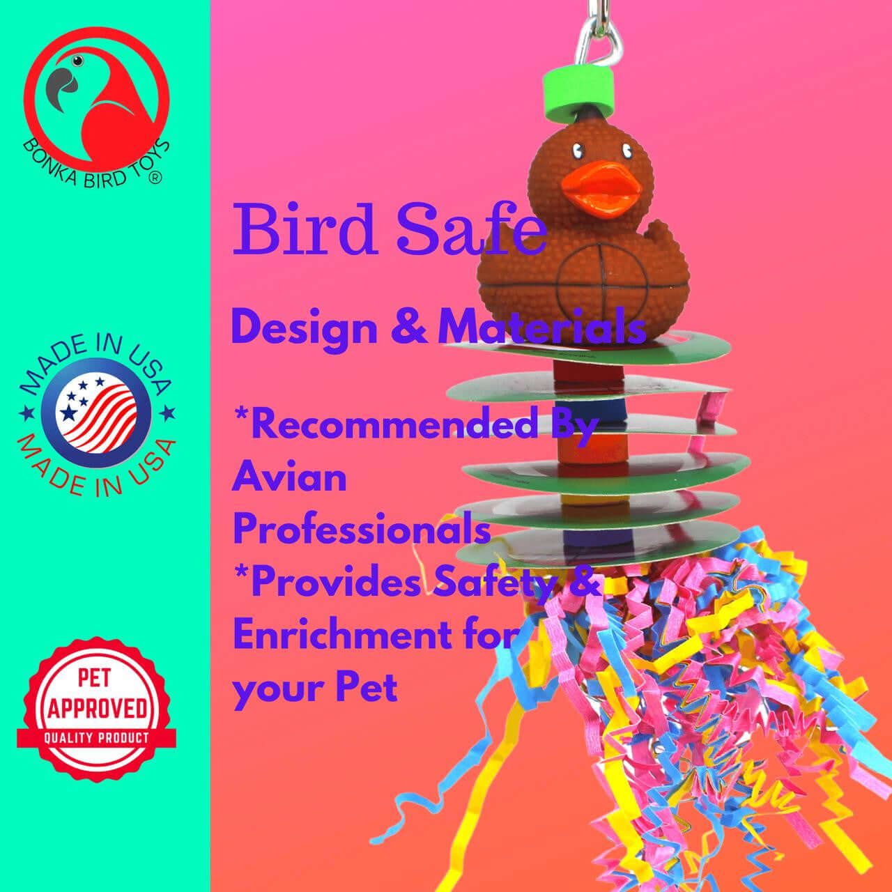 1483 Football Shred - Bonka Bird Toys