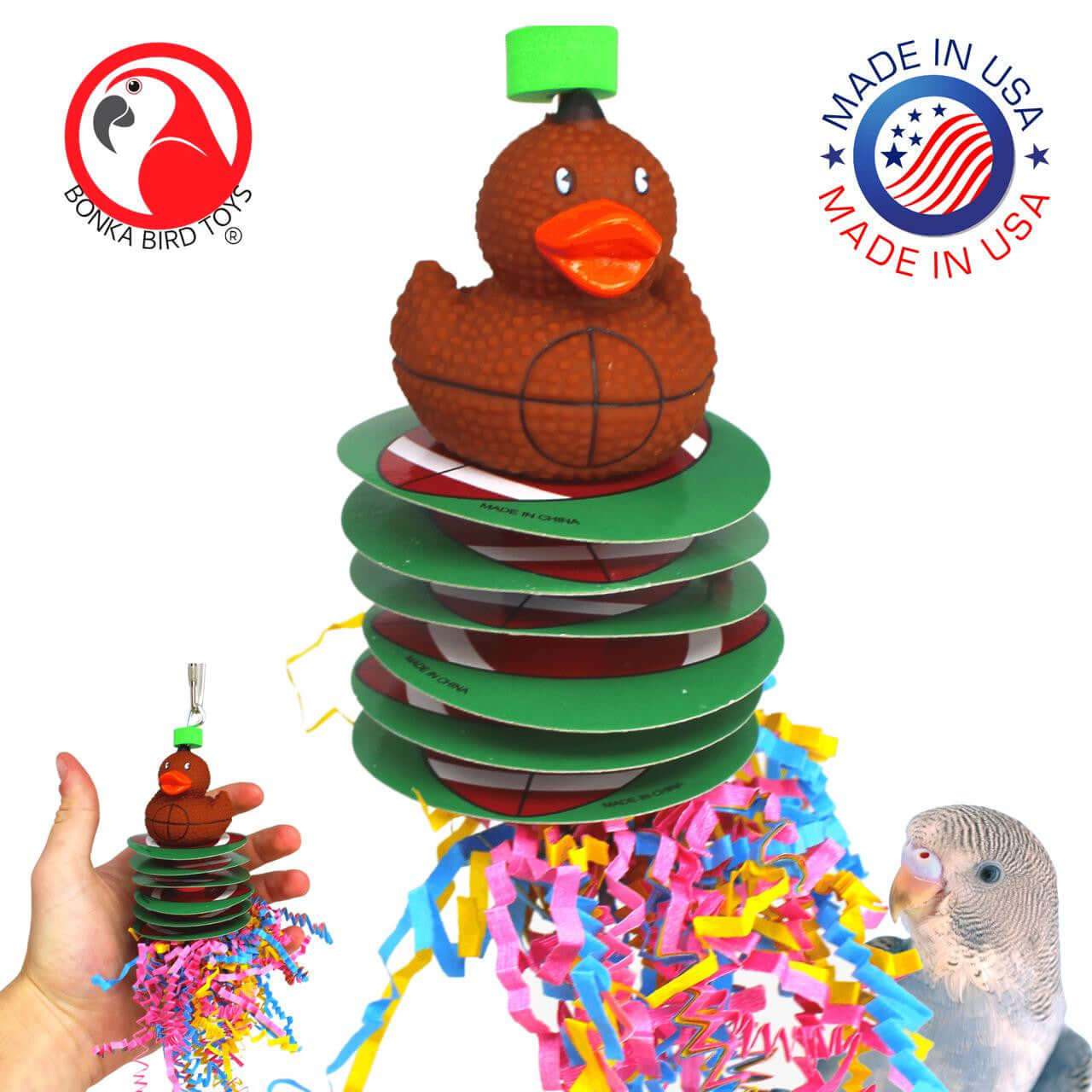 1483 Football Shred - Bonka Bird Toys