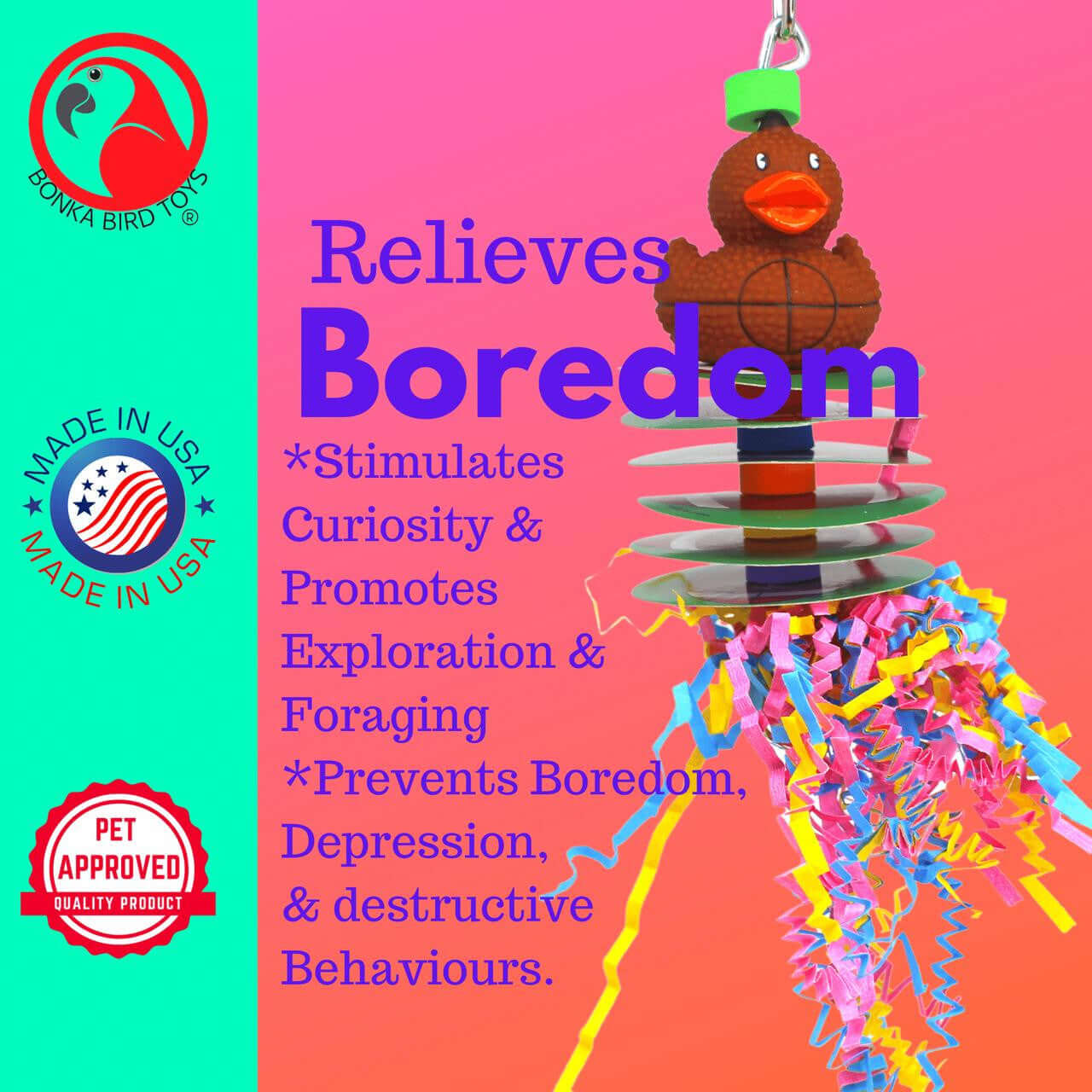 1483 Football Shred - Bonka Bird Toys