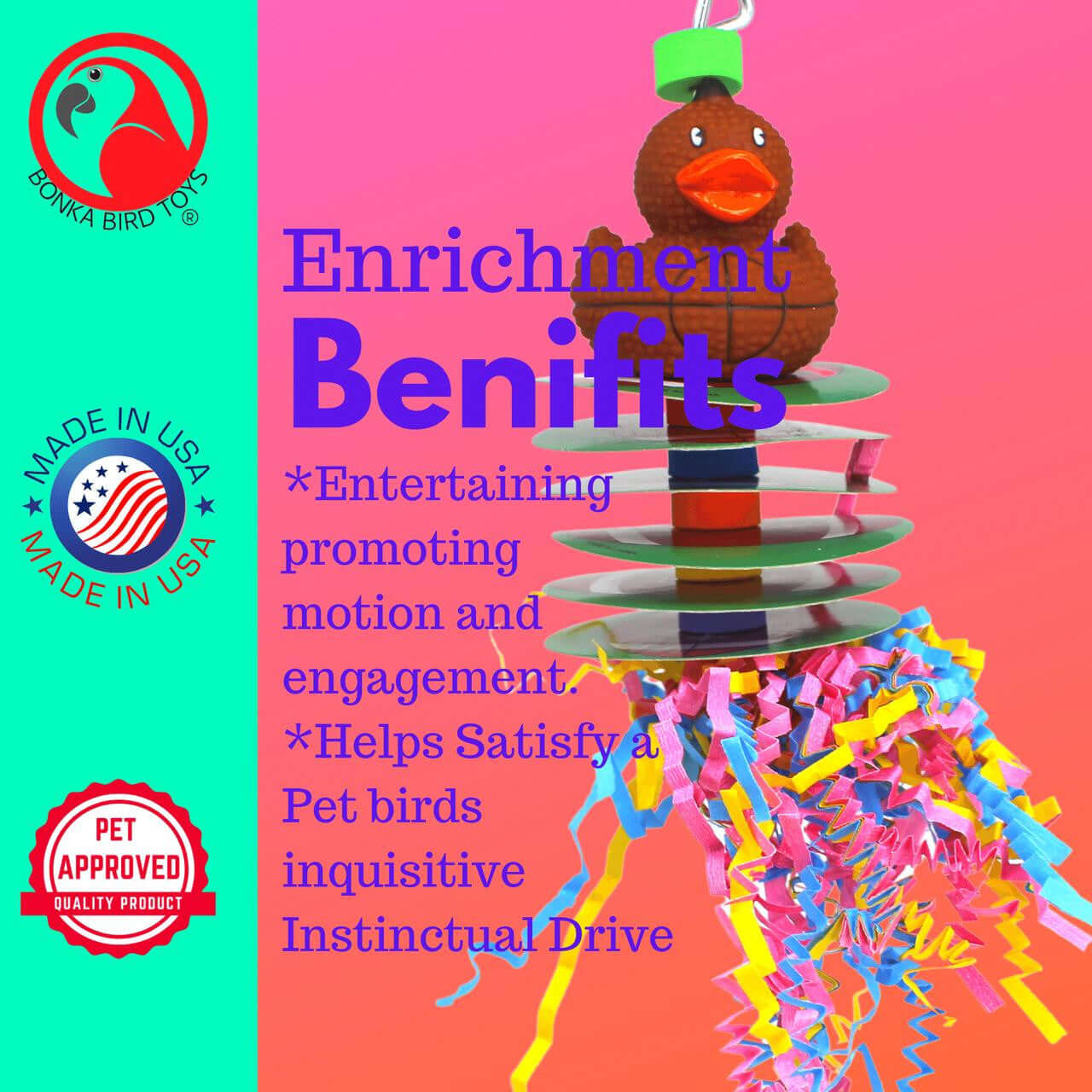 1483 Football Shred - Bonka Bird Toys