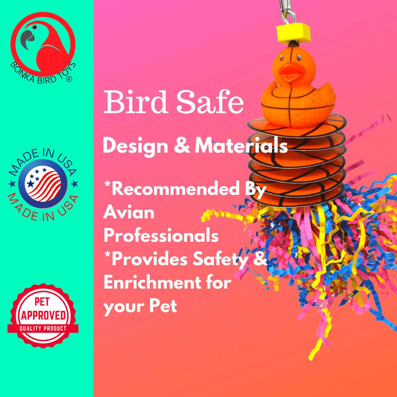 1484 Basketball Shred - Bonka Bird Toys