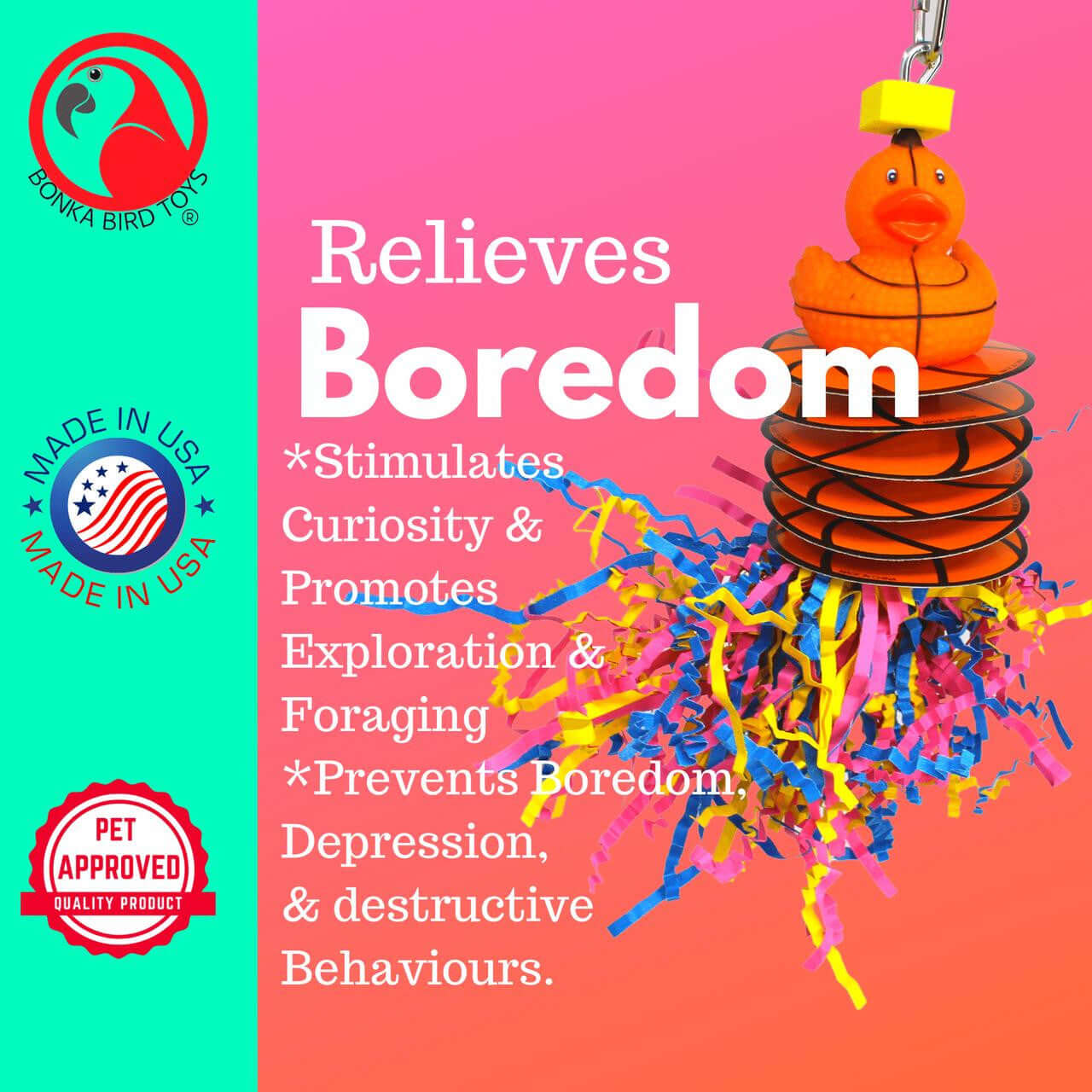 1484 Basketball Shred - Bonka Bird Toys