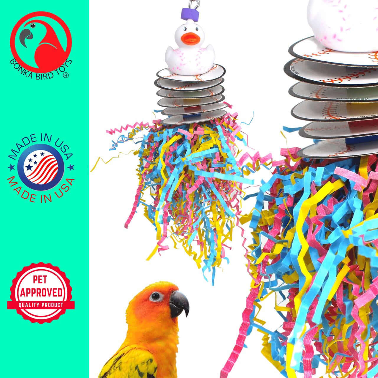 1486 Baseball Shred - Bonka Bird Toys