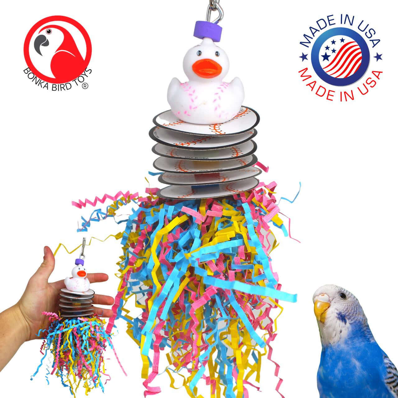 1486 Baseball Shred - Bonka Bird Toys