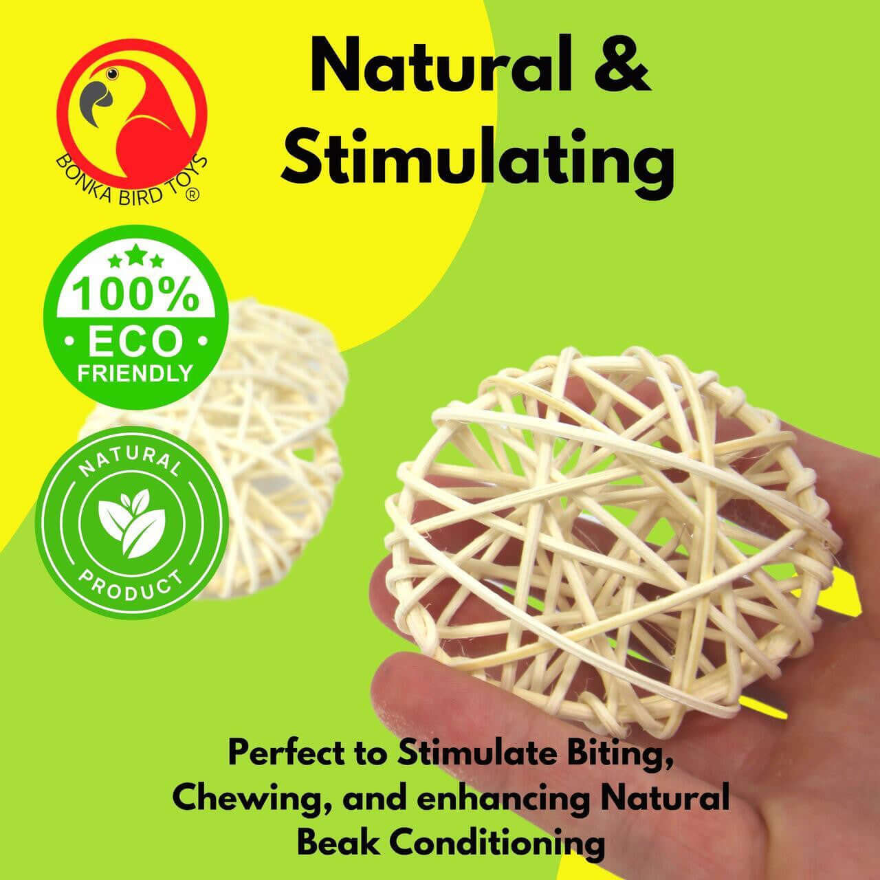 Pk3 Vine Rounds - Bonka Bird Toys