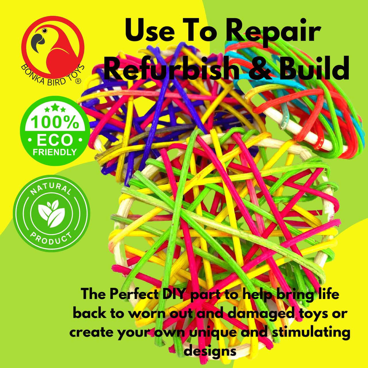 Pk3 Vine Rounds - Bonka Bird Toys