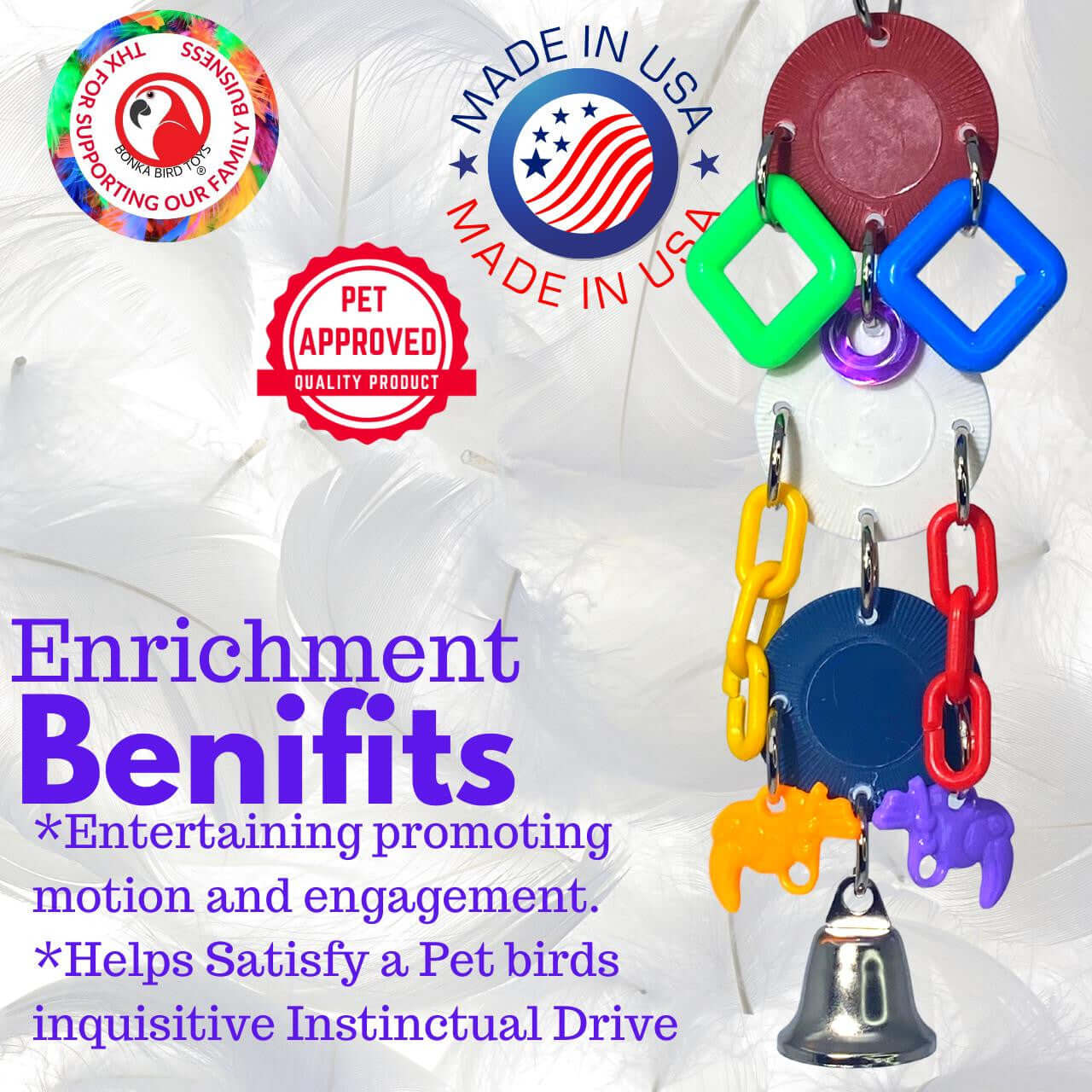 1562 Triple Play - Bonka Bird Toys