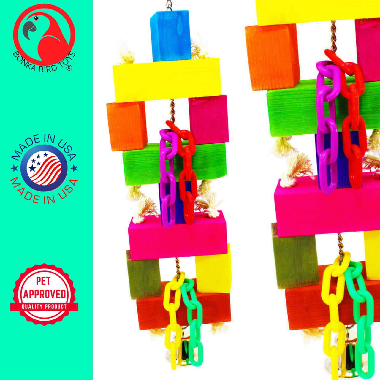 1620 Big Block Stacker - Bonka Bird Toys