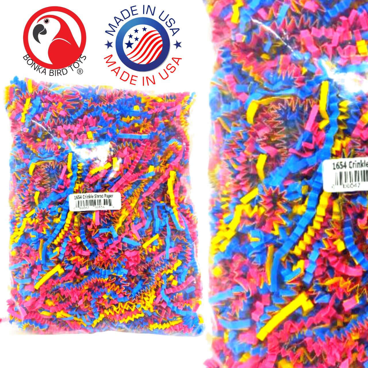 1654 Crinkle Shred Paper - Bonka Bird Toys