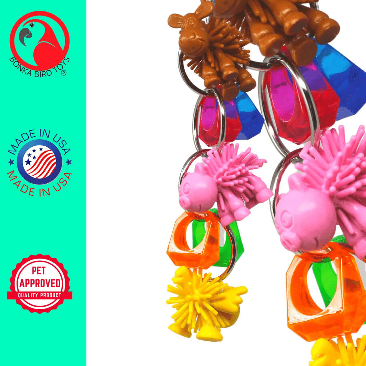 1716 Farm Ringer - Bonka Bird Toys