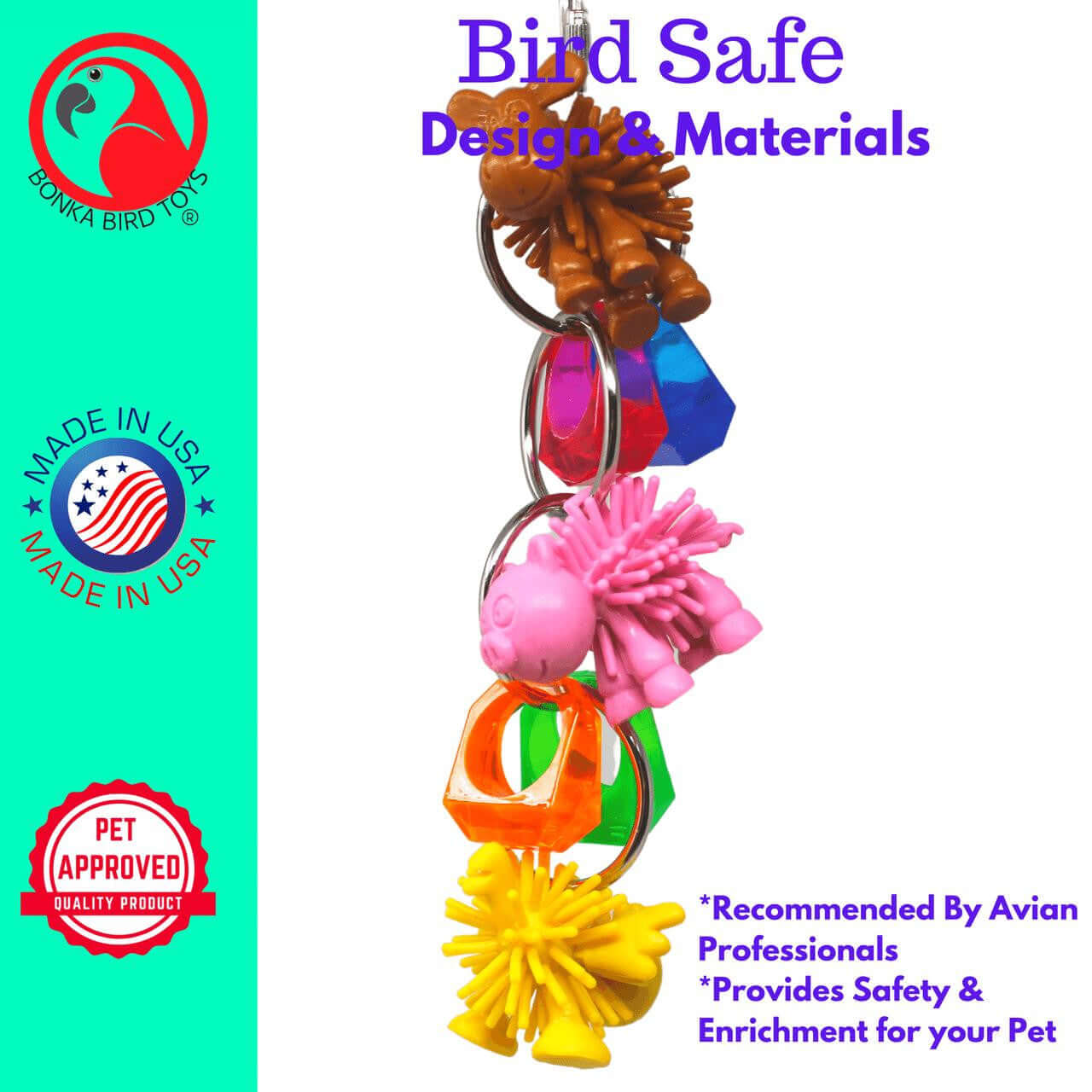 1716 Farm Ringer - Bonka Bird Toys