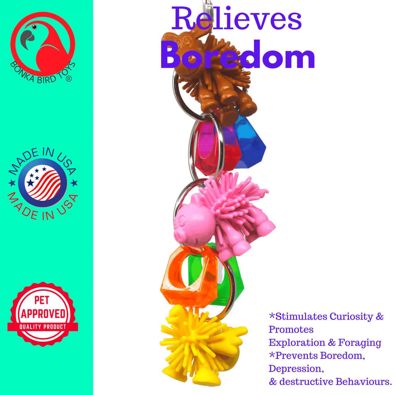 1716 Farm Ringer - Bonka Bird Toys