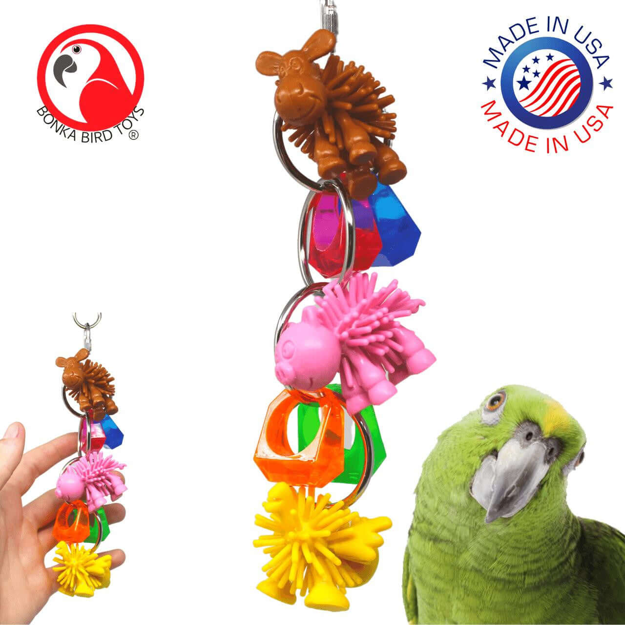 1716 Farm Ringer - Bonka Bird Toys