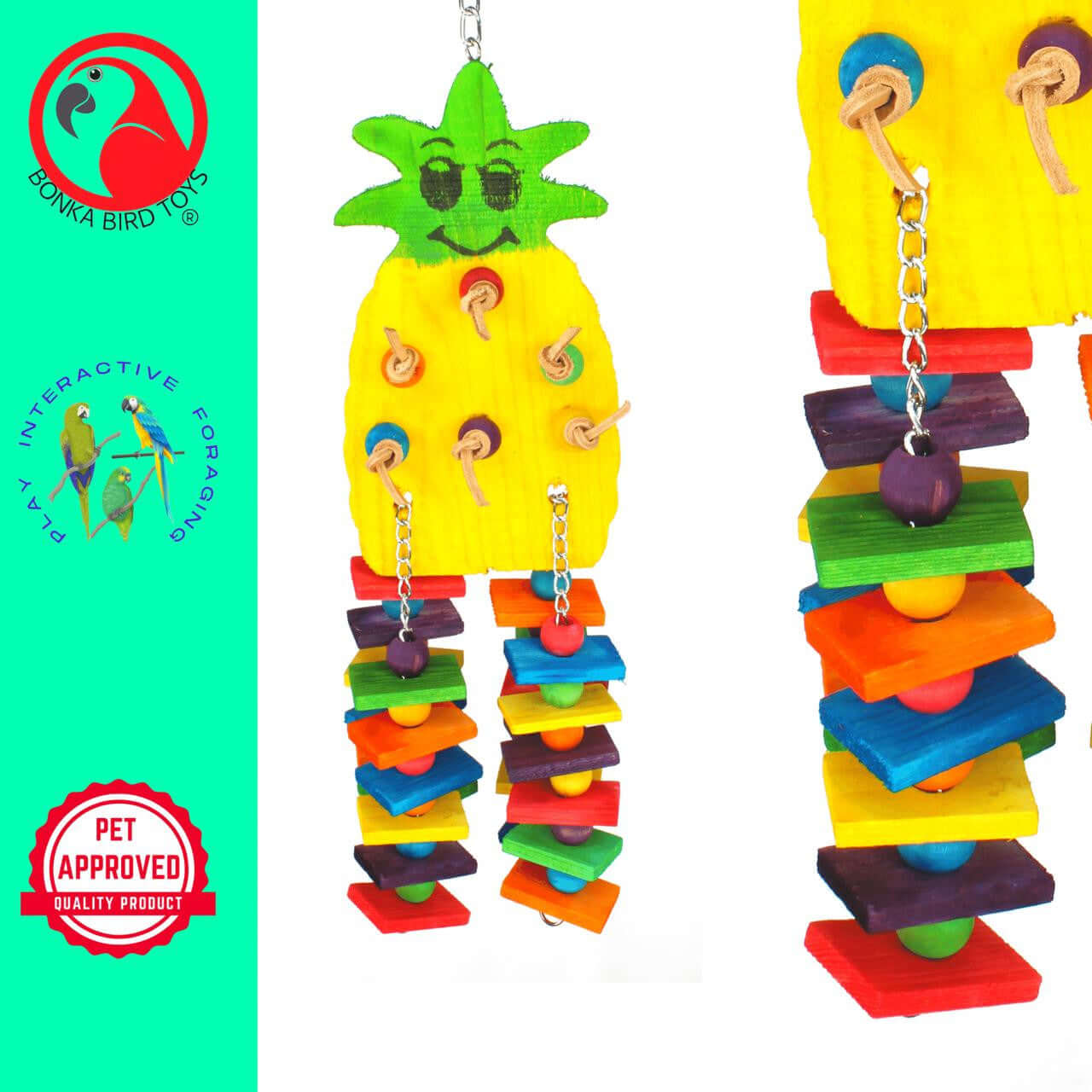 1734 Large Pineapple - Bonka Bird Toys
