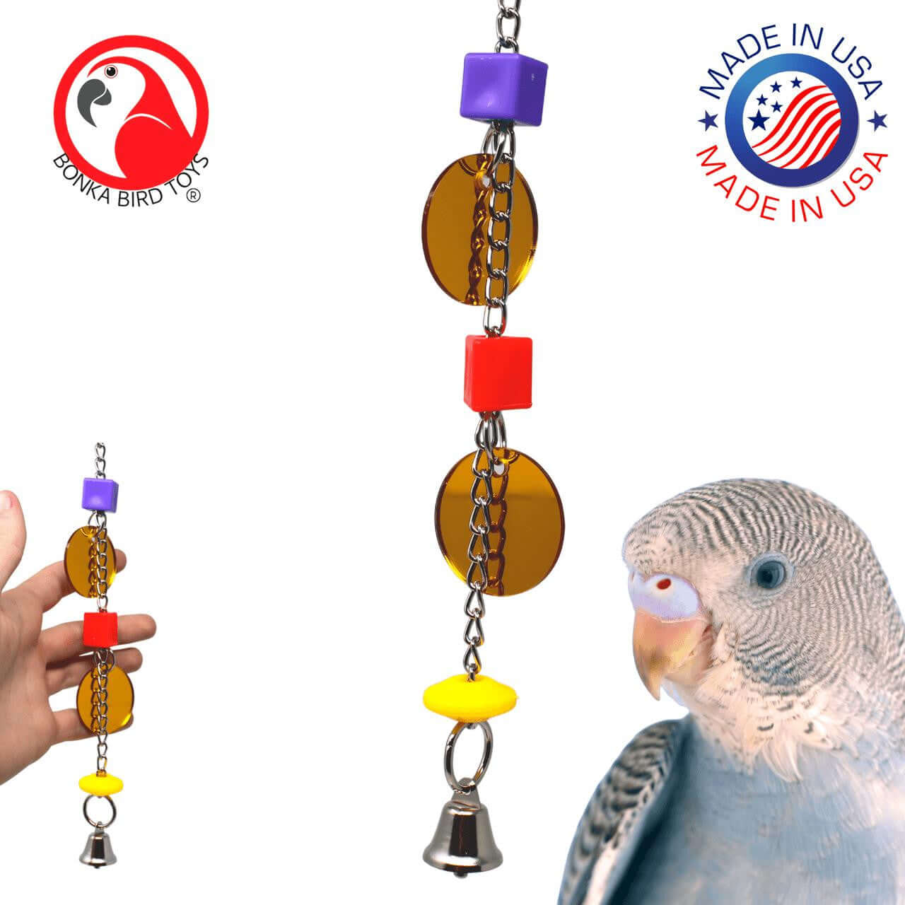1747 Bead Mirror - Bonka Bird Toys
