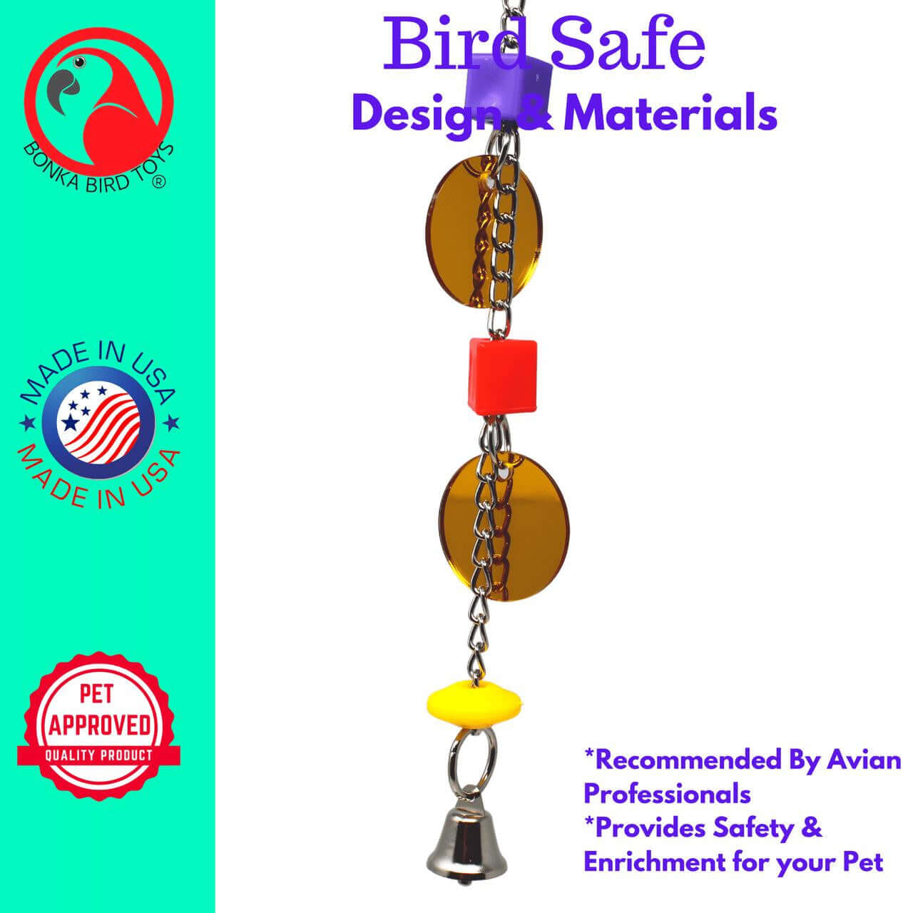1747 Bead Mirror - Bonka Bird Toys