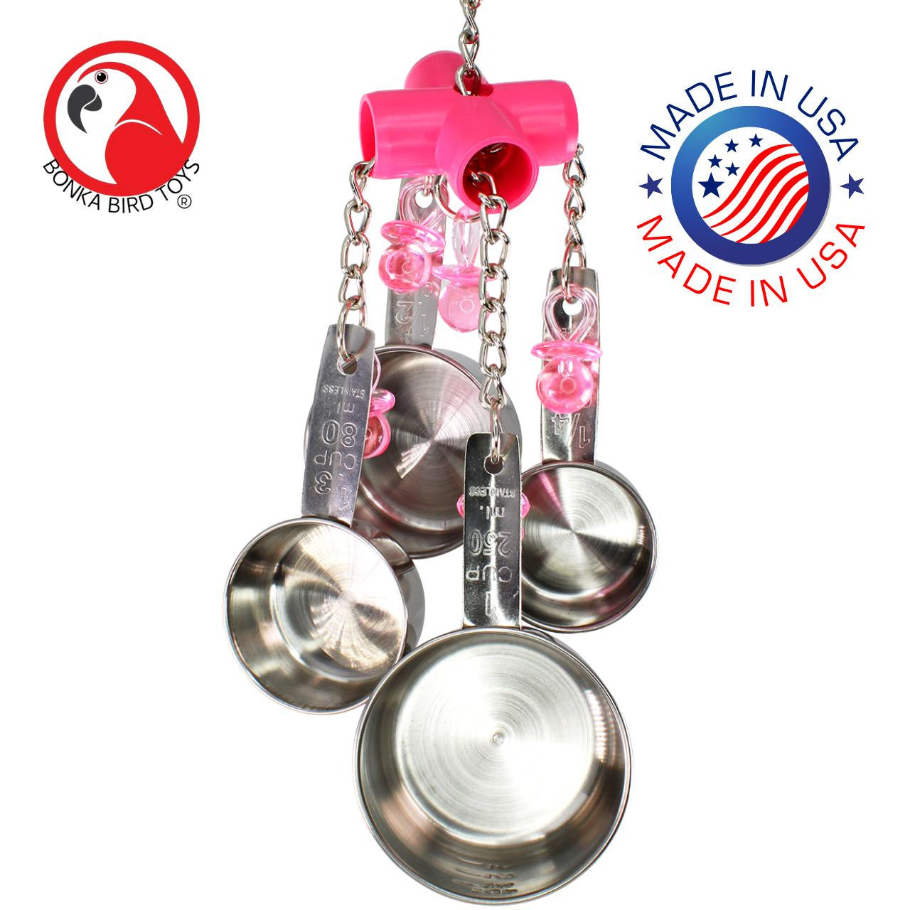 1750 Clacker Pink - Bonka Bird Toys