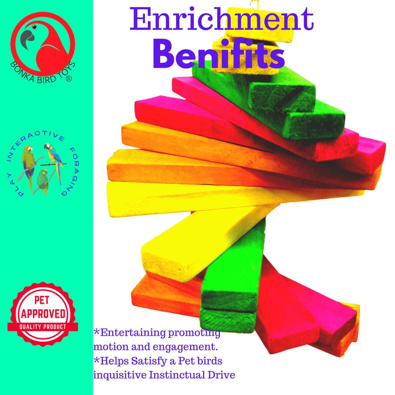 1835 Big Twirly - Bonka Bird Toys