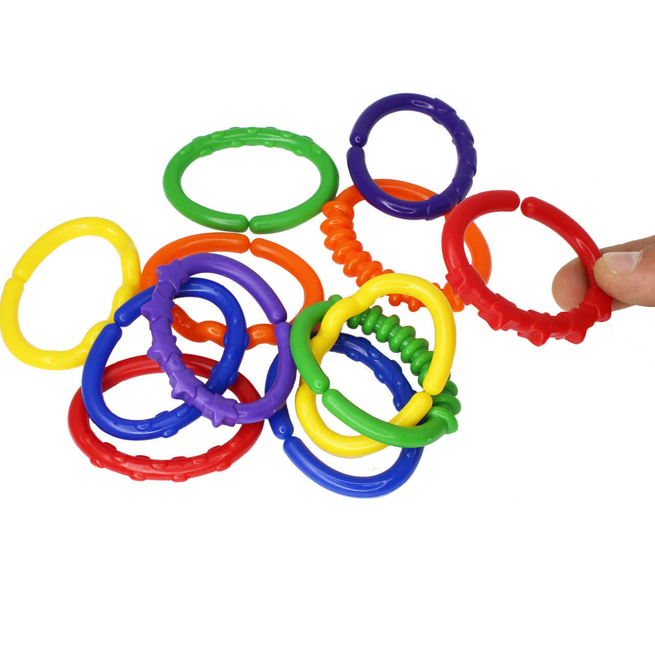 1883 Pk12 Large Plastic Links - Bonka Bird Toys