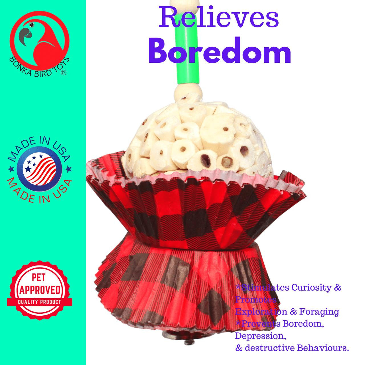 1925CT Tartan Cake - Bonka Bird Toys