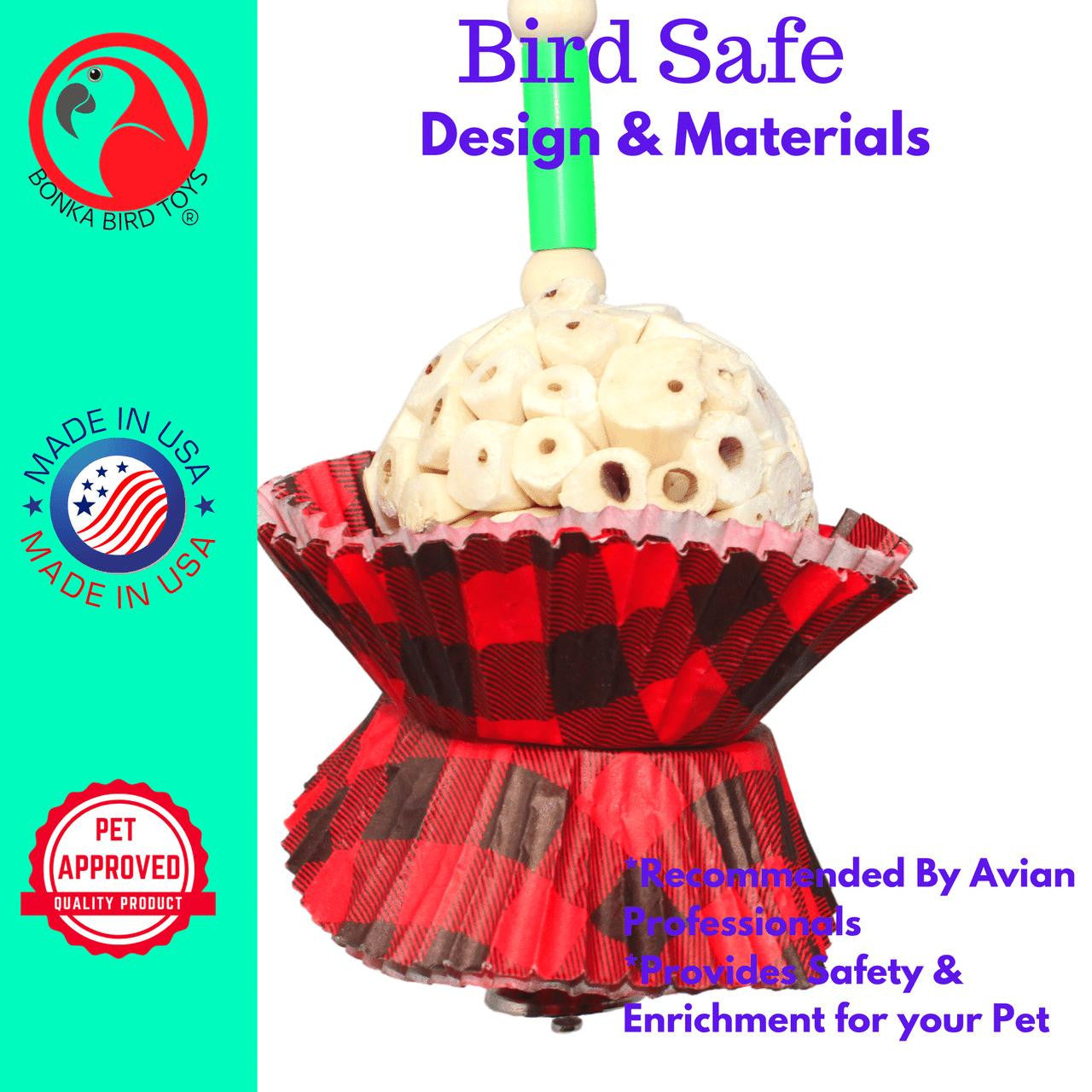 1925CT Tartan Cake - Bonka Bird Toys