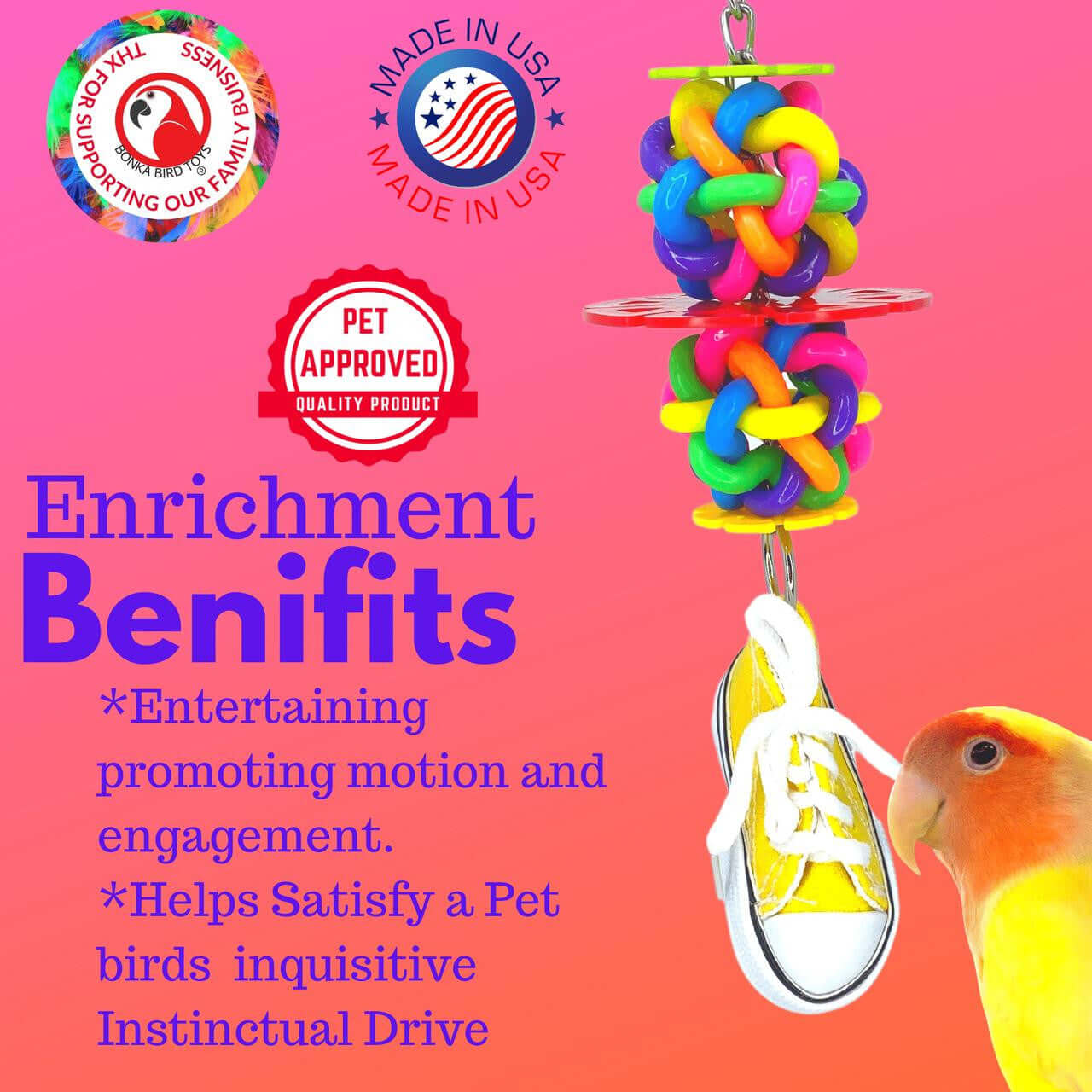 1977 Sneaker Snowflake - Bonka Bird Toys