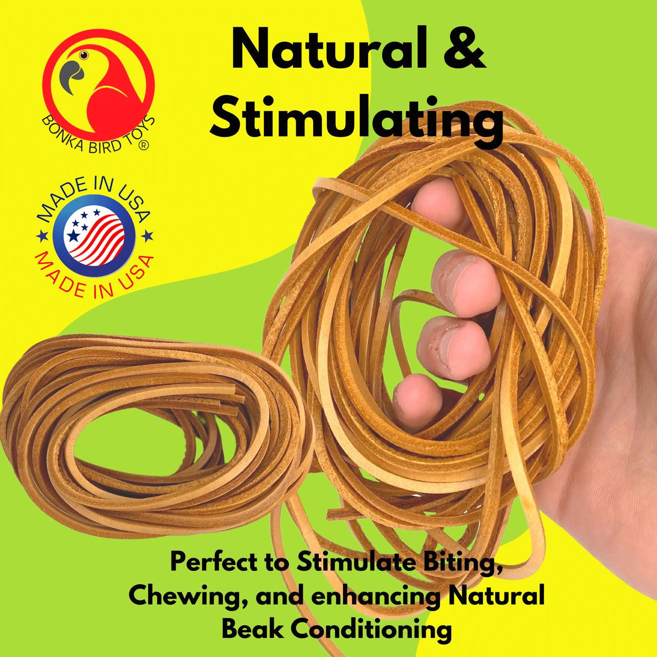 2003 Pk6 Leather Regular 48" x 1/8" - Bonka Bird Toys