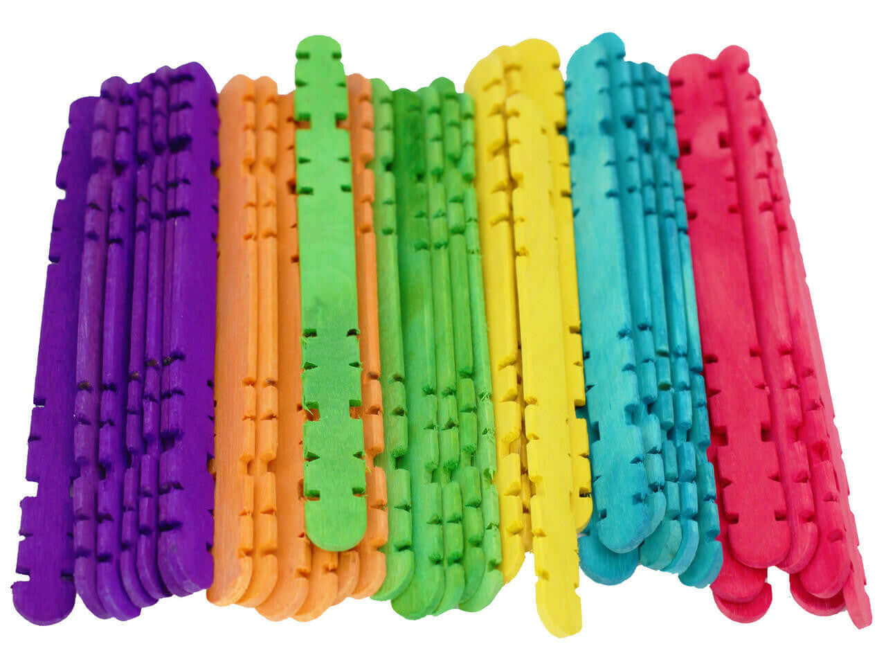 2024 Colored Wooden Build Sticks 50pk - Bonka Bird Toys