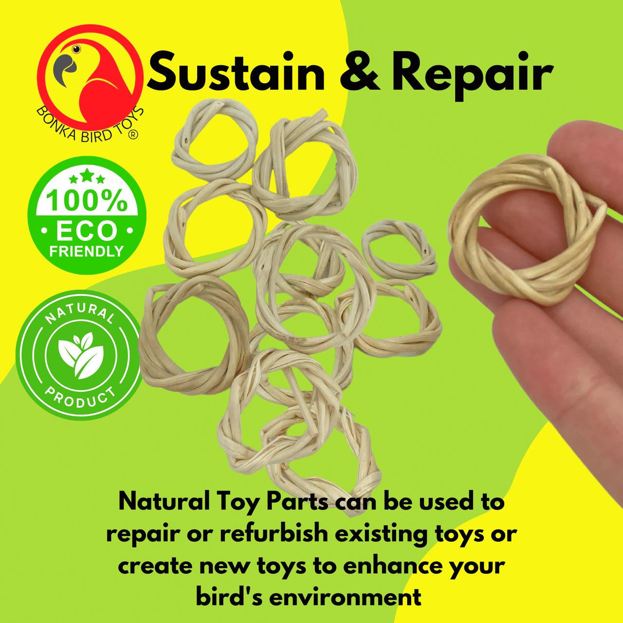 2070 Pk12 Vine 1 1/4-Inch Rings - Bonka Bird Toys