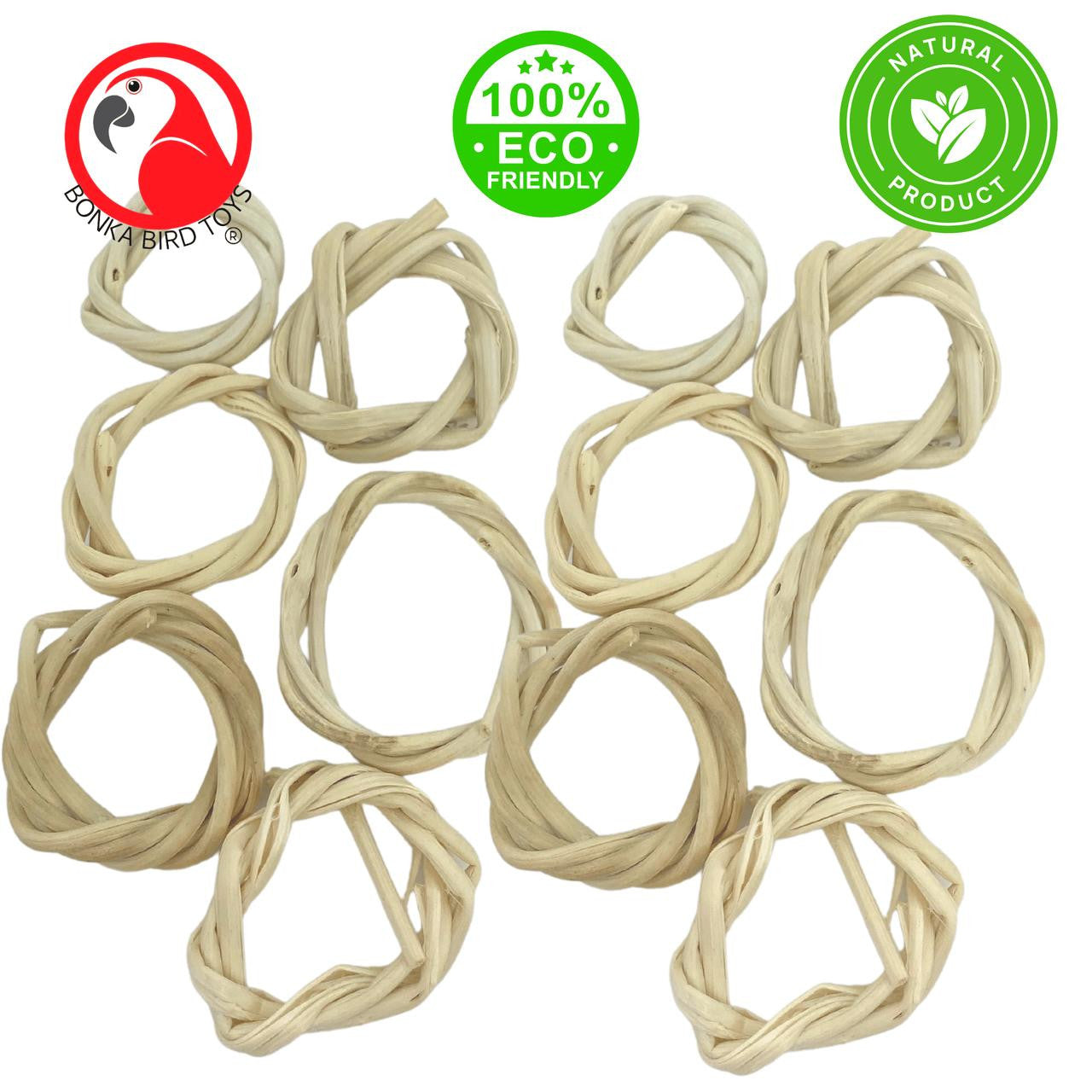 2070 Pk12 Vine 1 1/4-Inch Rings - Bonka Bird Toys