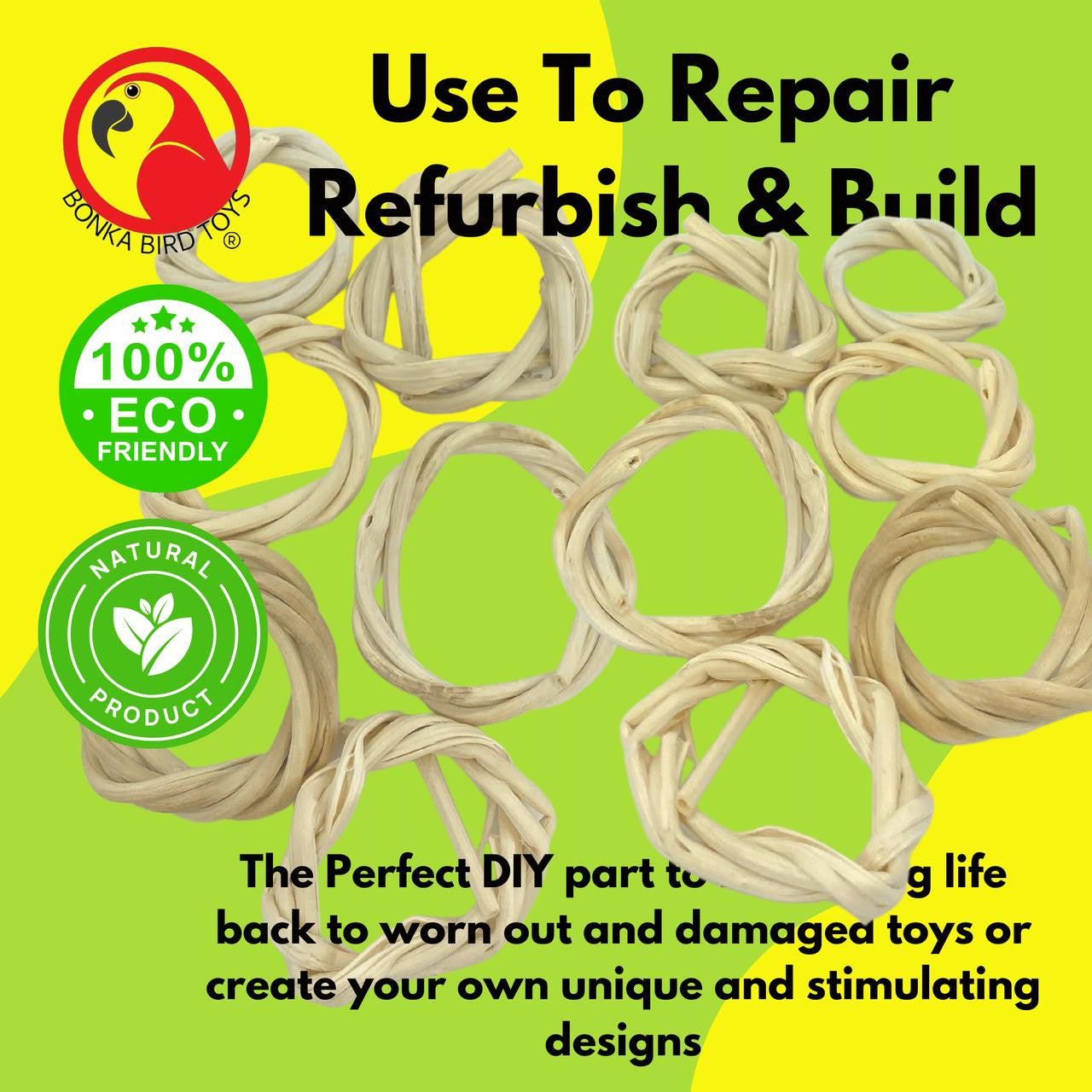 2070 Pk12 Vine 1 1/4-Inch Rings - Bonka Bird Toys