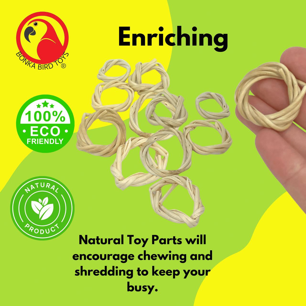 2070 Pk12 Vine 1 1/4-Inch Rings - Bonka Bird Toys